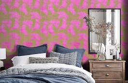 Обои W99238 фото в интерьере спальни превью