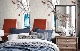 Обои WQA79424 фото в интерьере спальни превью