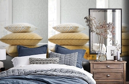 Обои WQB79428 фото в интерьере спальни превью