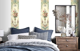 Обои EN23003F фото в интерьере спальни превью