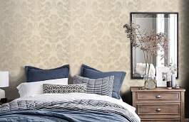 Обои KTE01004 фото в интерьере спальни превью