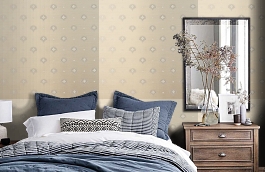 Обои KTE01015 фото в интерьере спальни превью