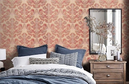 Обои KTE01019 фото в интерьере спальни превью