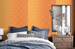 Обои KTE01024 фото в интерьере спальни превью