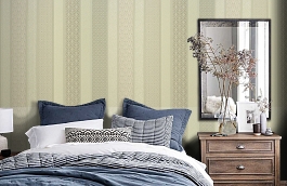 Обои KTE01029 фото в интерьере спальни превью