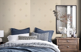 Обои KTE02003 фото в интерьере спальни превью