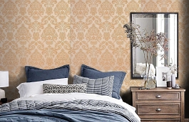 Обои KTE02014 фото в интерьере спальни превью