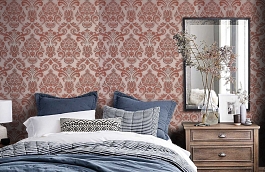 Обои KTE02020 фото в интерьере спальни превью