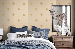 Обои KTE02022 фото в интерьере спальни превью