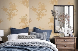 Обои KTE02023 фото в интерьере спальни превью