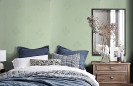 Обои SF1019 фото в интерьере спальни превью