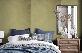 Обои SF1031 фото в интерьере спальни превью