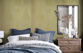Обои SF1036 фото в интерьере спальни превью