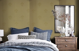 Обои SF1038 фото в интерьере спальни превью