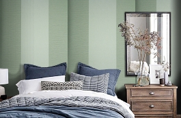 Обои SF1077 фото в интерьере спальни превью