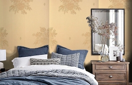 Обои KTE12004 фото в интерьере спальни превью