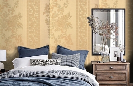 Обои KTE12005 фото в интерьере спальни превью