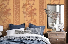 Обои KTE12008 фото в интерьере спальни превью