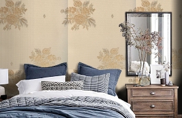 Обои KTE12010 фото в интерьере спальни превью