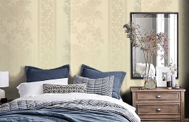 Обои KTE12017 фото в интерьере спальни превью