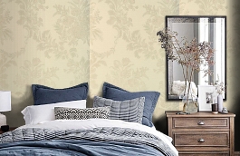 Обои KTE12018 фото в интерьере спальни превью