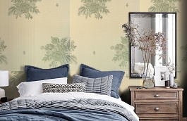 Обои KTE12019 фото в интерьере спальни превью