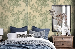 Обои KTE12021 фото в интерьере спальни превью