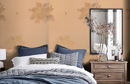 Обои KTE12028 фото в интерьере спальни превью