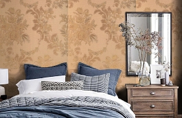 Обои KTE12030 фото в интерьере спальни превью