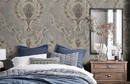 Обои 1 NC-D фото в интерьере спальни превью