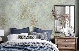 Обои 14 NC-K фото в интерьере спальни превью