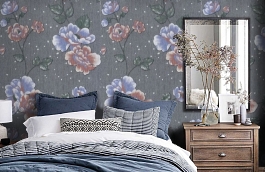 Обои 8 NC-F фото в интерьере спальни превью