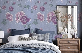 Обои 9 NC-F фото в интерьере спальни превью