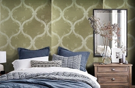 Обои TM1413 фото в интерьере спальни превью