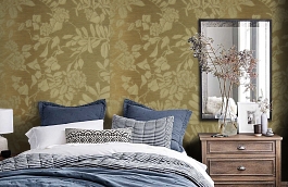 Обои TM1422 фото в интерьере спальни превью