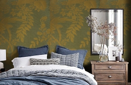 Обои TM2471 фото в интерьере спальни превью