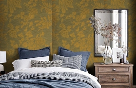 Обои TM2472 фото в интерьере спальни превью