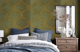 Обои TM2473 фото в интерьере спальни превью