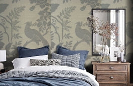 Обои TM3121 фото в интерьере спальни превью