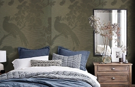 Обои TM3141 фото в интерьере спальни превью