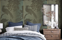 Обои TM3461 фото в интерьере спальни превью