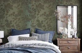 Обои TM3462 фото в интерьере спальни превью