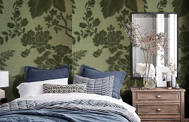 Обои TM4431 фото в интерьере спальни превью