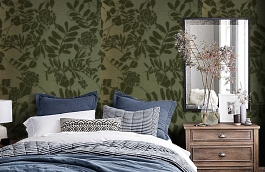 Обои TM4432 фото в интерьере спальни превью