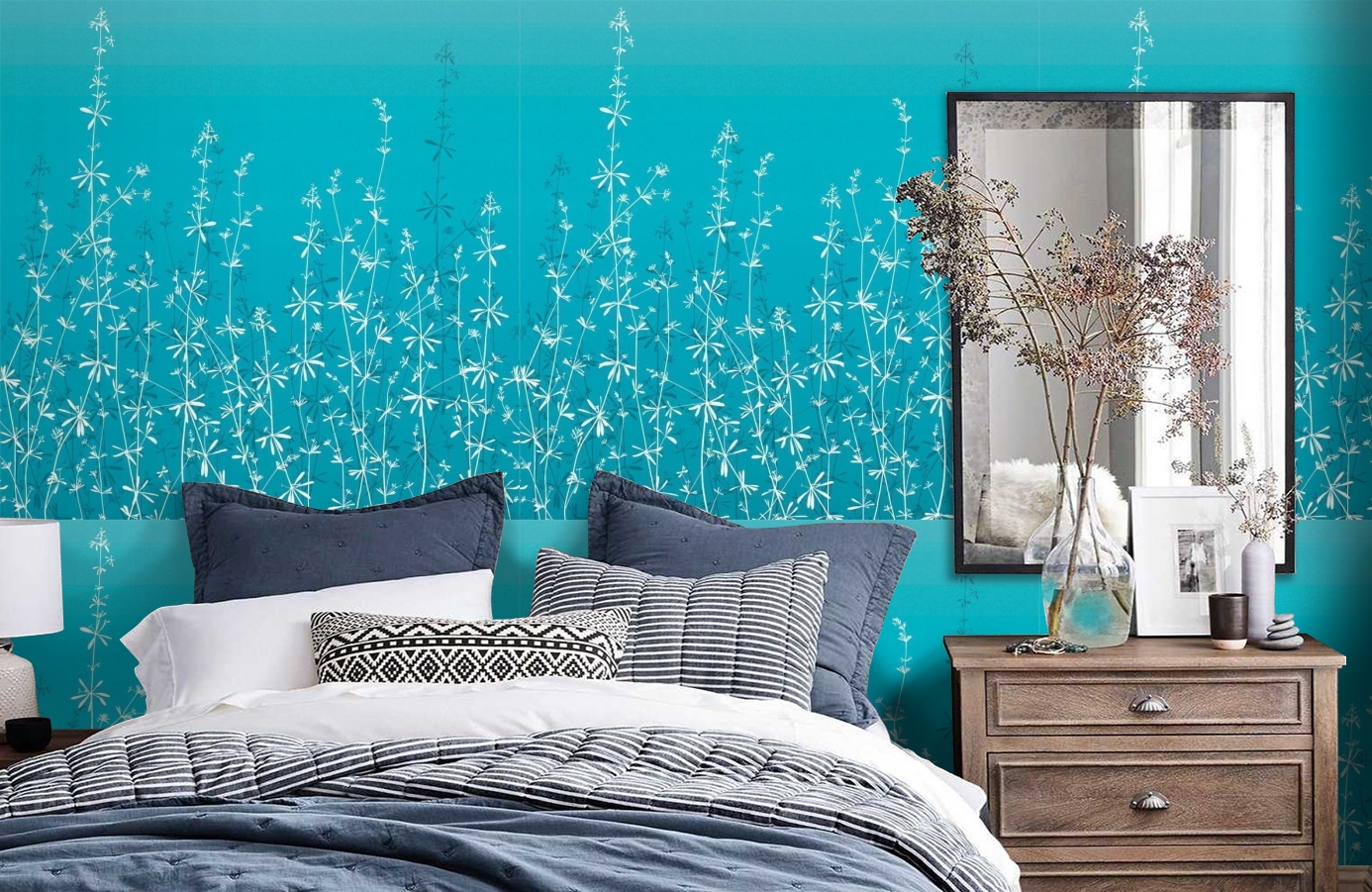 Обои 111410 фото в интерьере спальни Обои 111410 фото в интерьере спальни