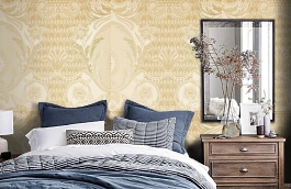 Обои KTE08012 фото в интерьере спальни превью