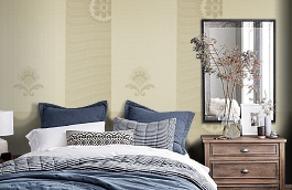 Обои KTE08014 фото в интерьере спальни превью