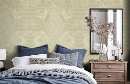 Обои KTE08015 фото в интерьере спальни превью