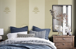 Обои KTE08017 фото в интерьере спальни превью