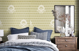 Обои KTE08019 фото в интерьере спальни превью